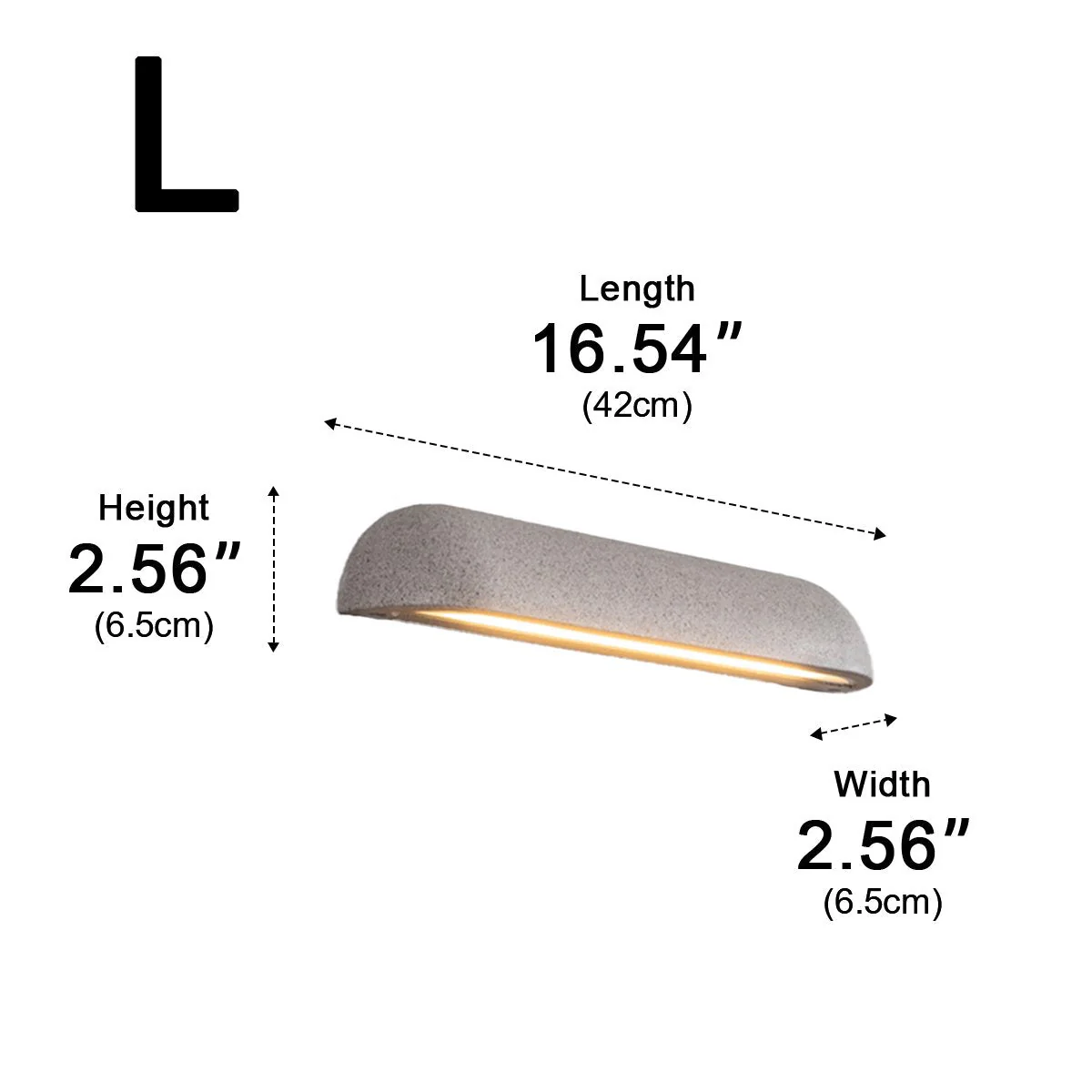 Modern Minimalist Waterproof Outdoor Concrete Long Dome LED Porch Lights - Image 11