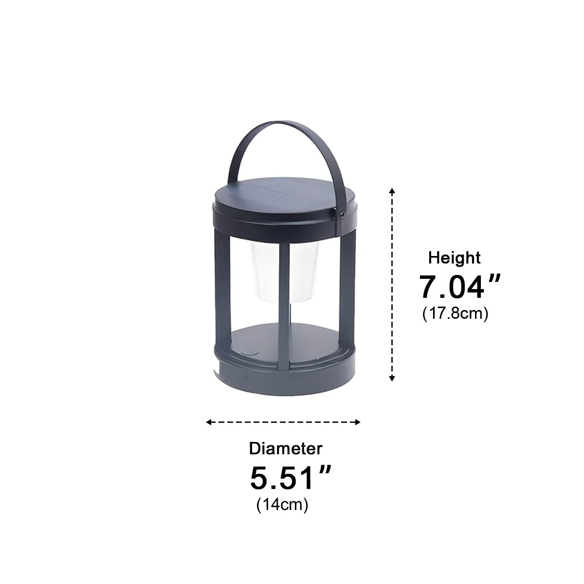 Modern Minimalist Waterproof Solar LED Outdoor Lantern Table Lamp - Image 11