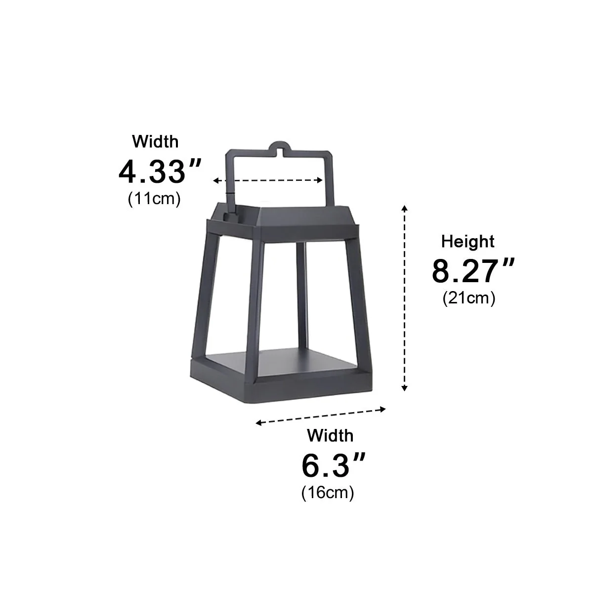 Modern Minimalist Waterproof Solar LED Outdoor Lantern Table Lamp - Image 12