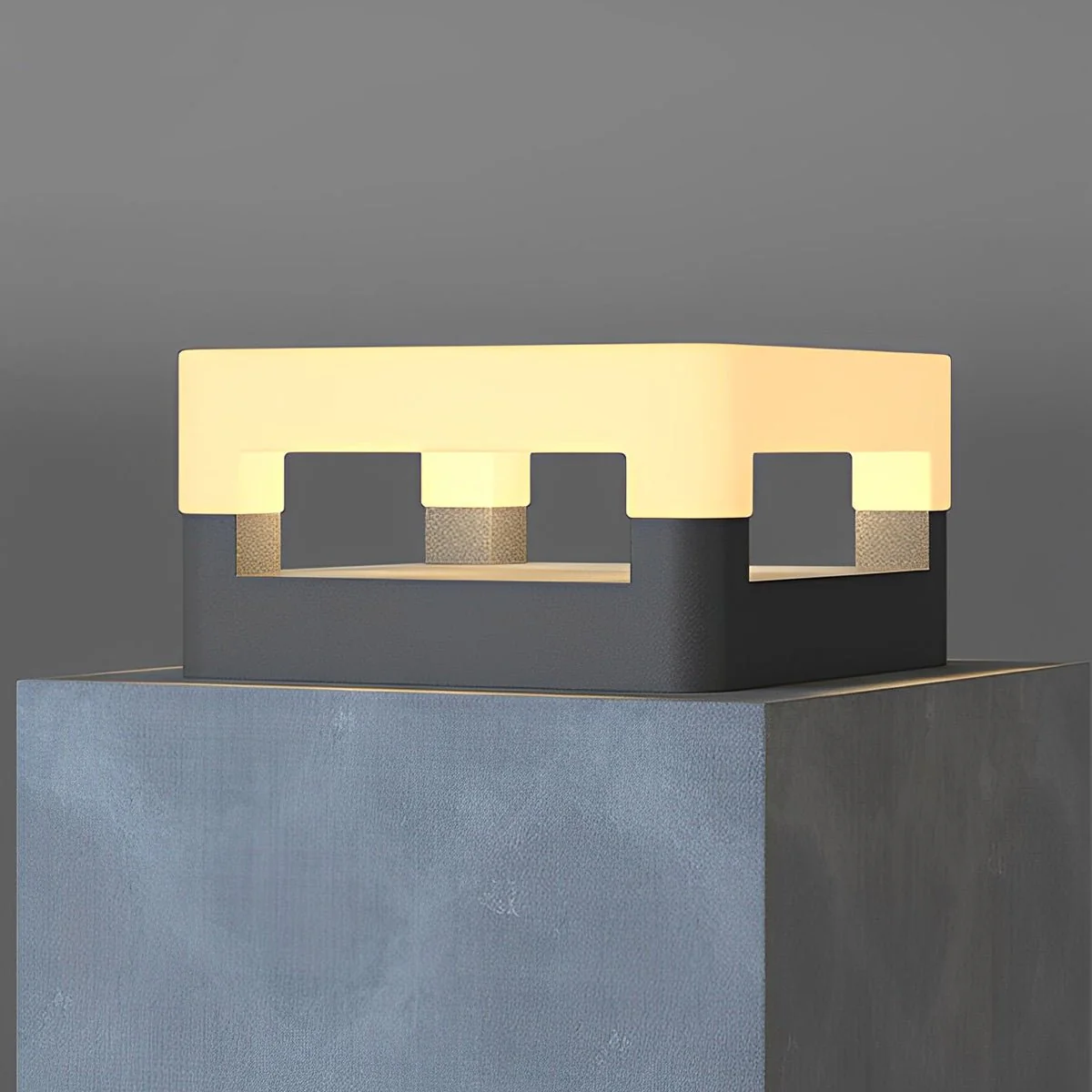 Modern Minimalist Waterproof Square LED Outdoor Post Lights - Image 10