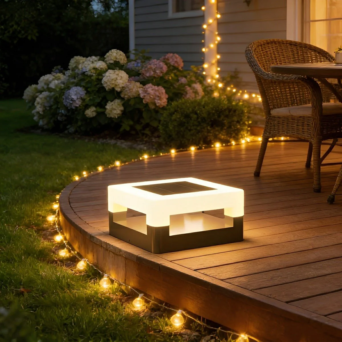 Modern Minimalist Waterproof Square LED Outdoor Post Lights - Image 3