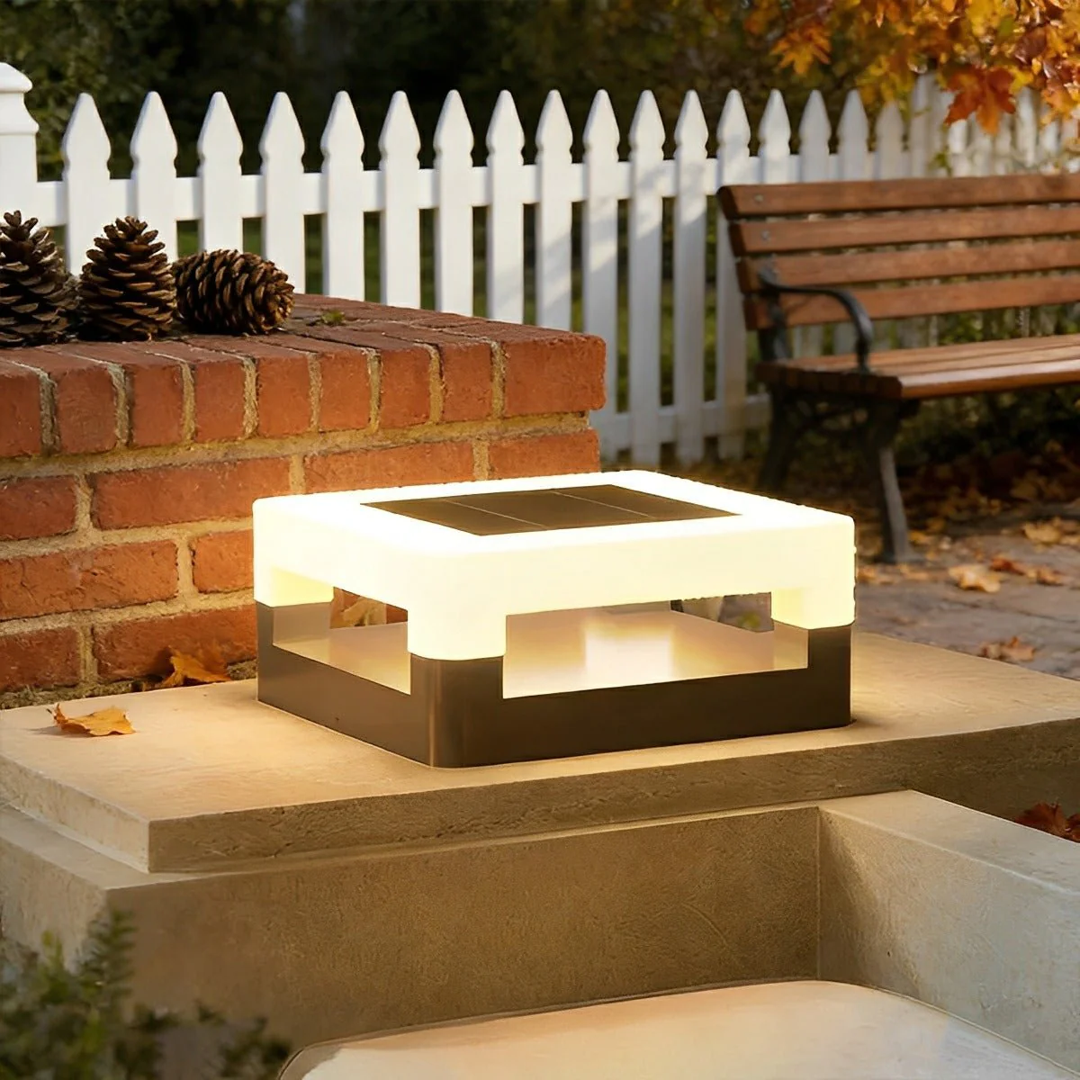 Modern Minimalist Waterproof Square LED Outdoor Post Lights - Image 7