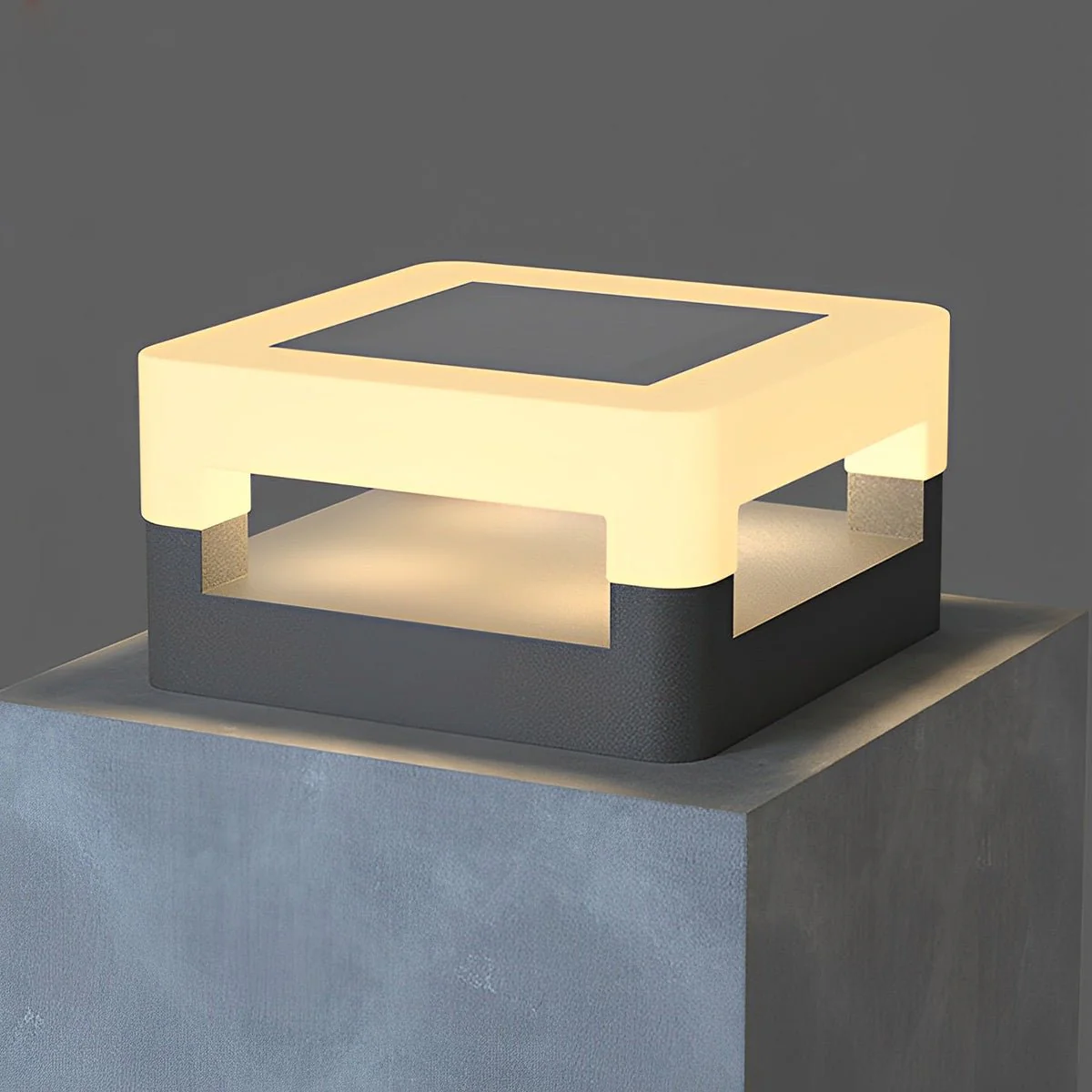 Modern Minimalist Waterproof Square LED Outdoor Post Lights - Image 9