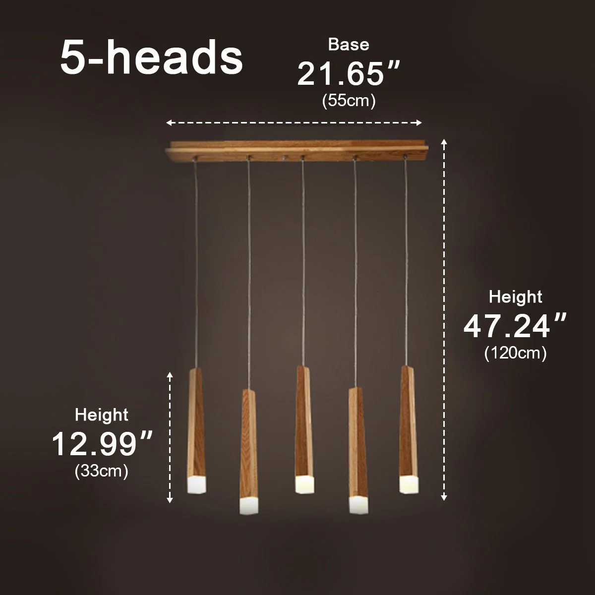 Modern Minimalist Wood Art Firewood Stick Pendant Lights - Image 17
