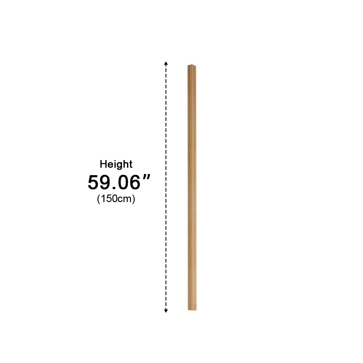 Modern Minimalist Wood Plug In LED Long Strip Floor Lamp - Image 7