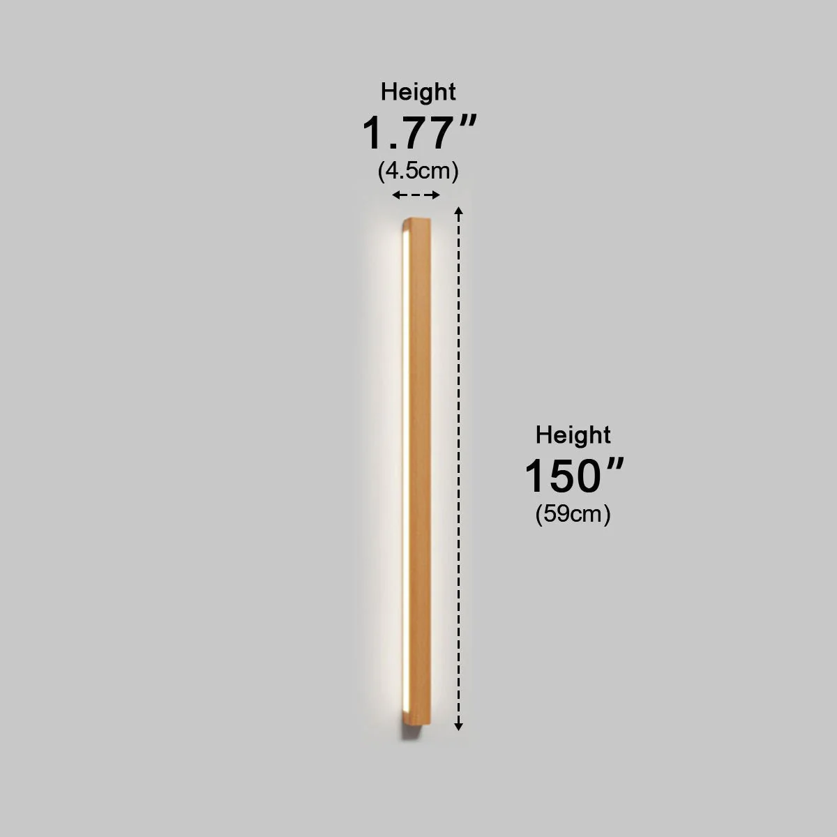 Modern Minimalist Wood Up&Down LED Long Strip Indoor Wall Sconce - Image 12