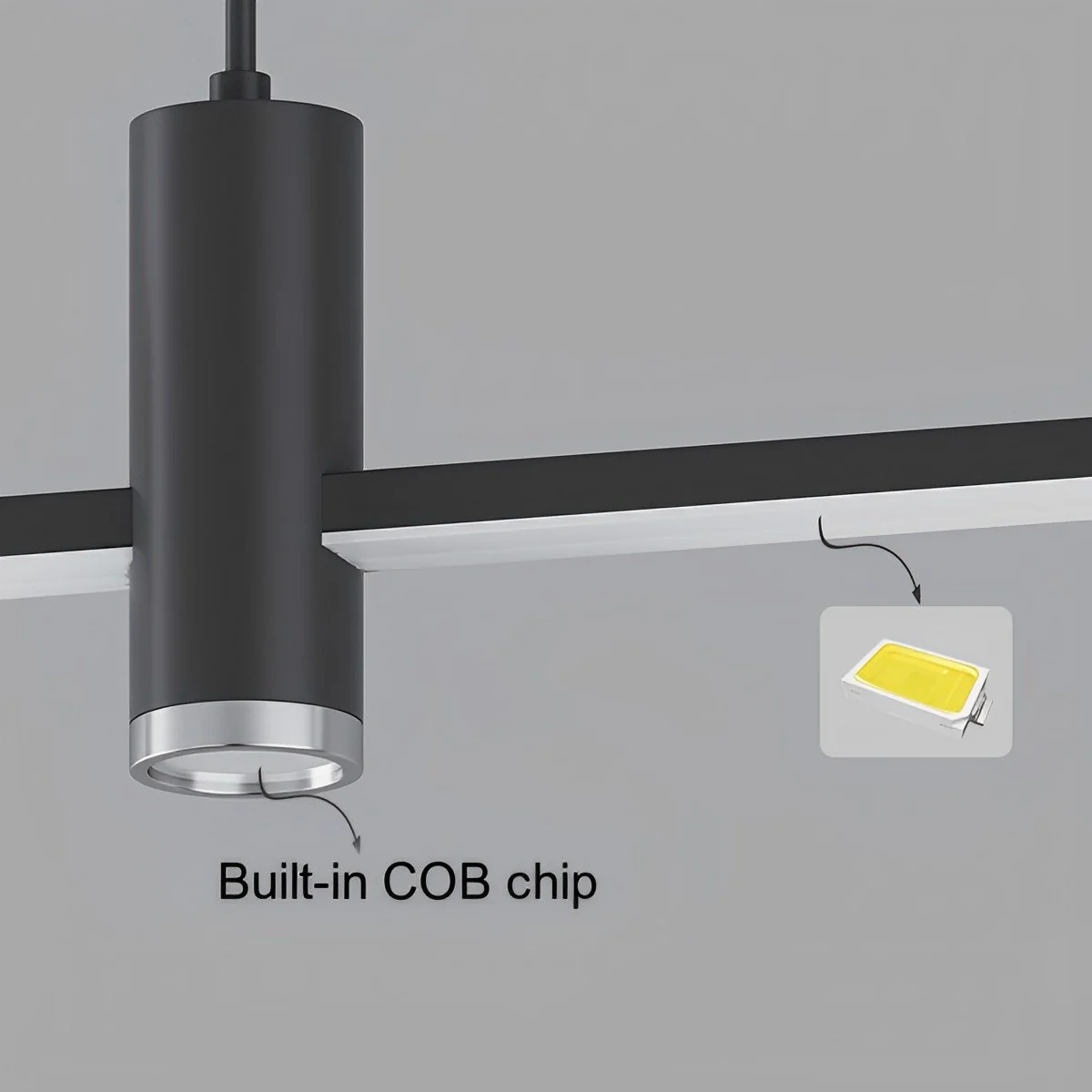 Modern MinimalistLED Long Strip Indoor Pendant Lights - Image 6