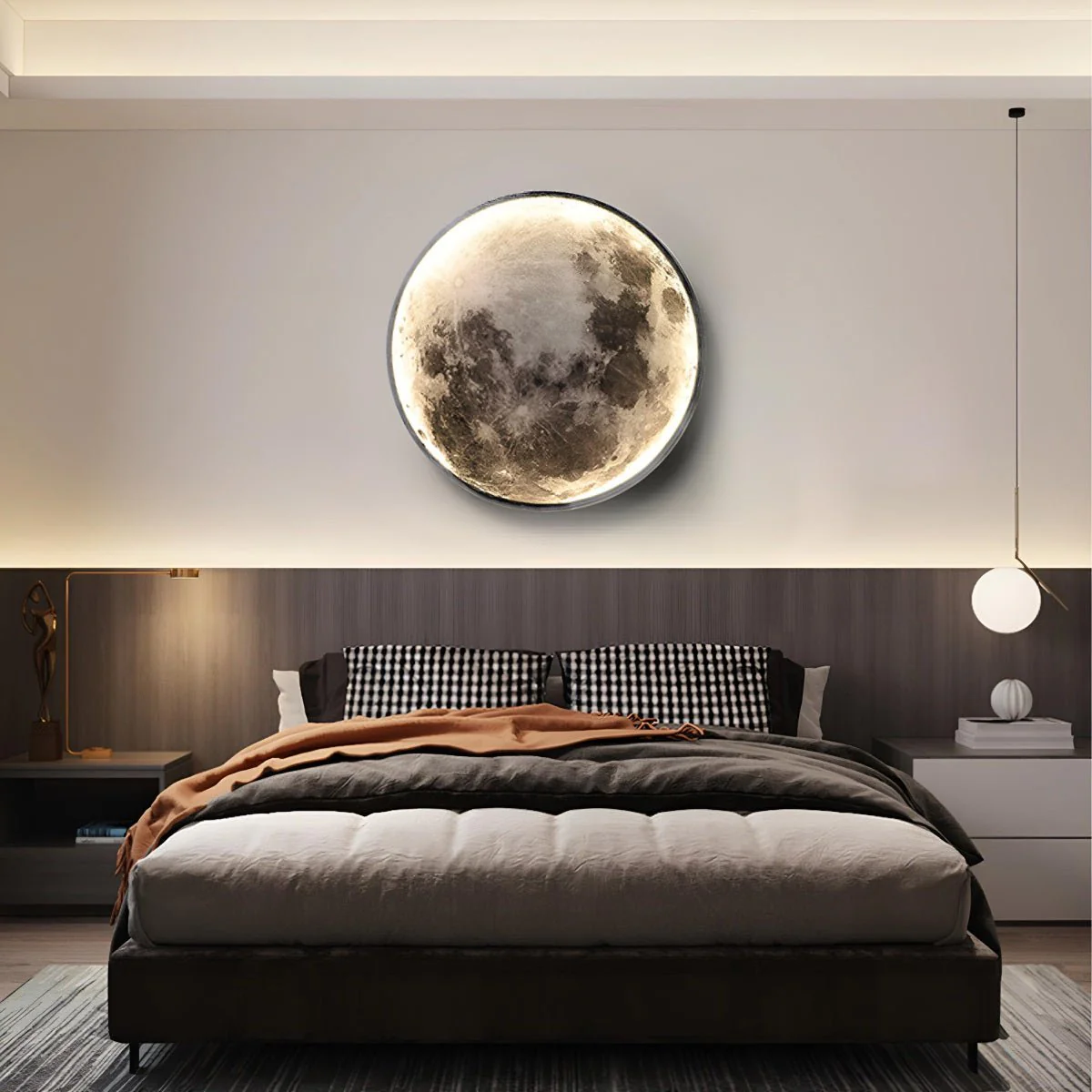 Modern Moon Creative Art Decor LED Indoor Wall Sconce - Image 3