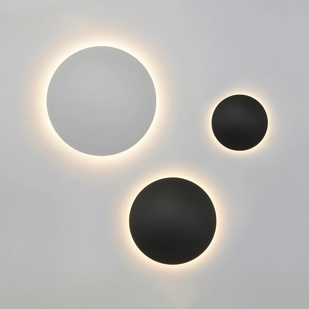 Modern Moon Eclipse Creative LED Indoor Wall Sconce - Image 2