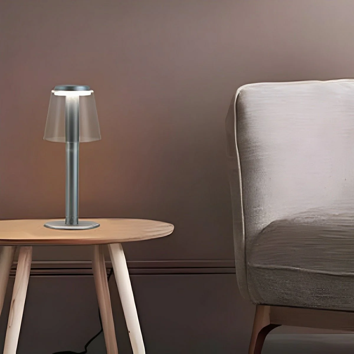 Modern Mushroom LED Dimming Touch Table Lamp - Image 4