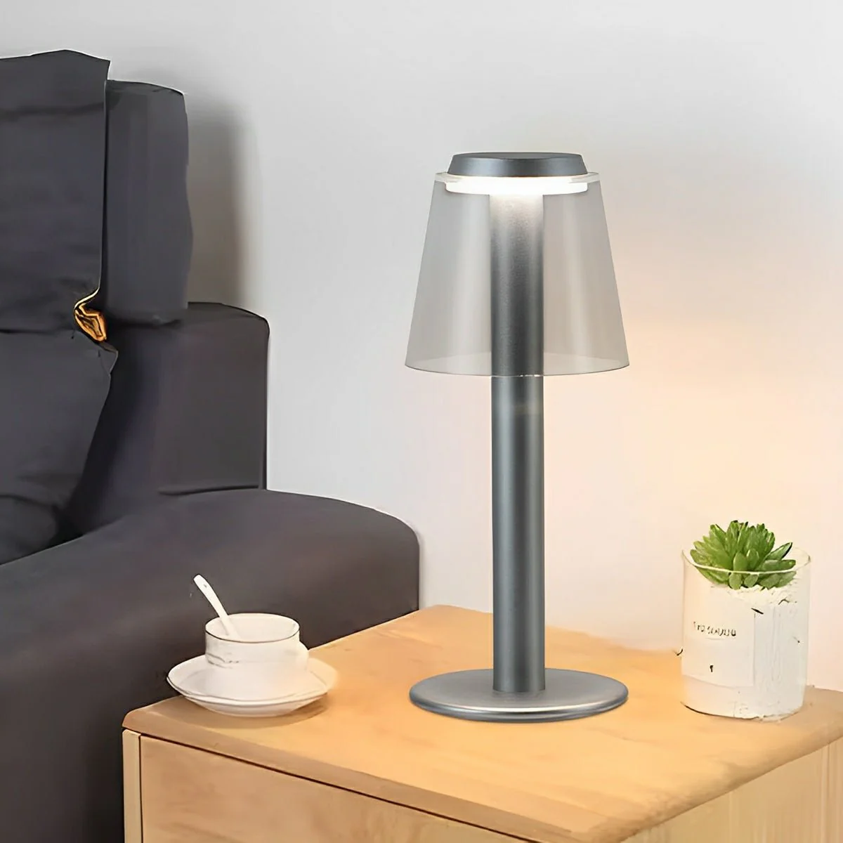 Modern Mushroom LED Dimming Touch Table Lamp - Image 6