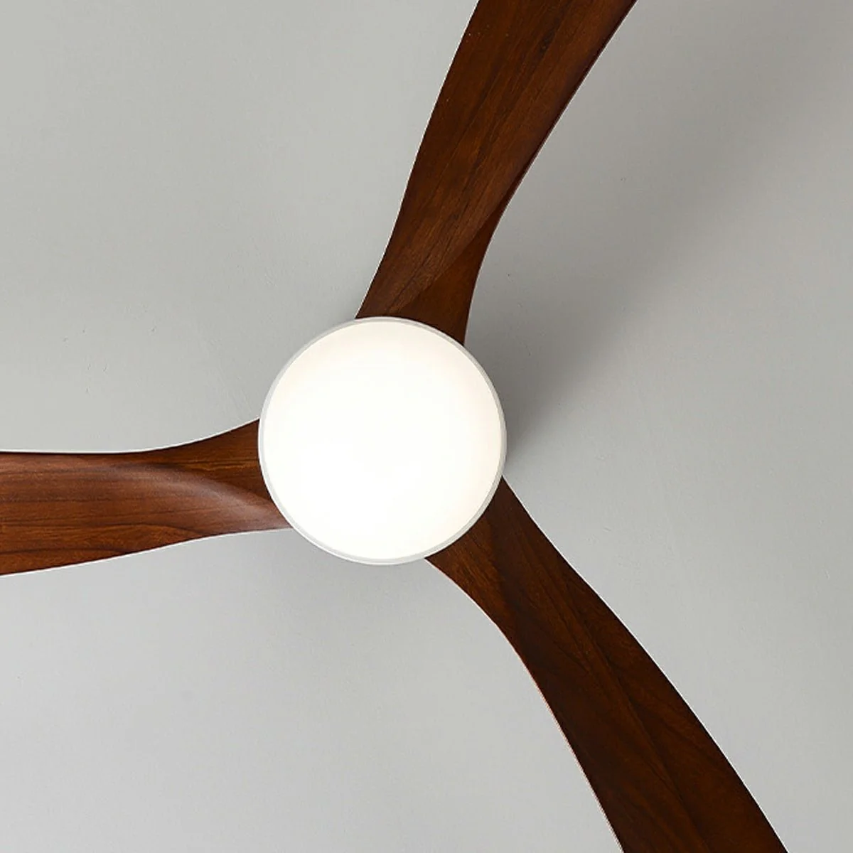 Modern Nordic Minimalist Wood Grain Reverse 6-Speed DC Motor Inverter Ceiling Fan Light - Image 7