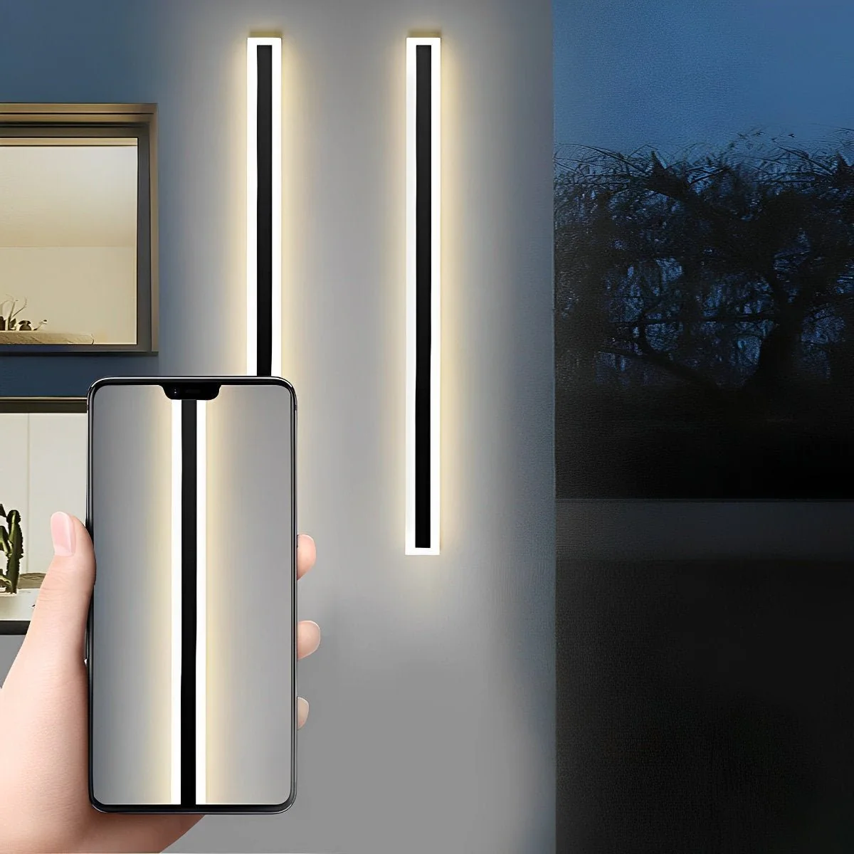 Waterproof Modern Long Strip Outdoor Wall Sconce Lighting - Image 4