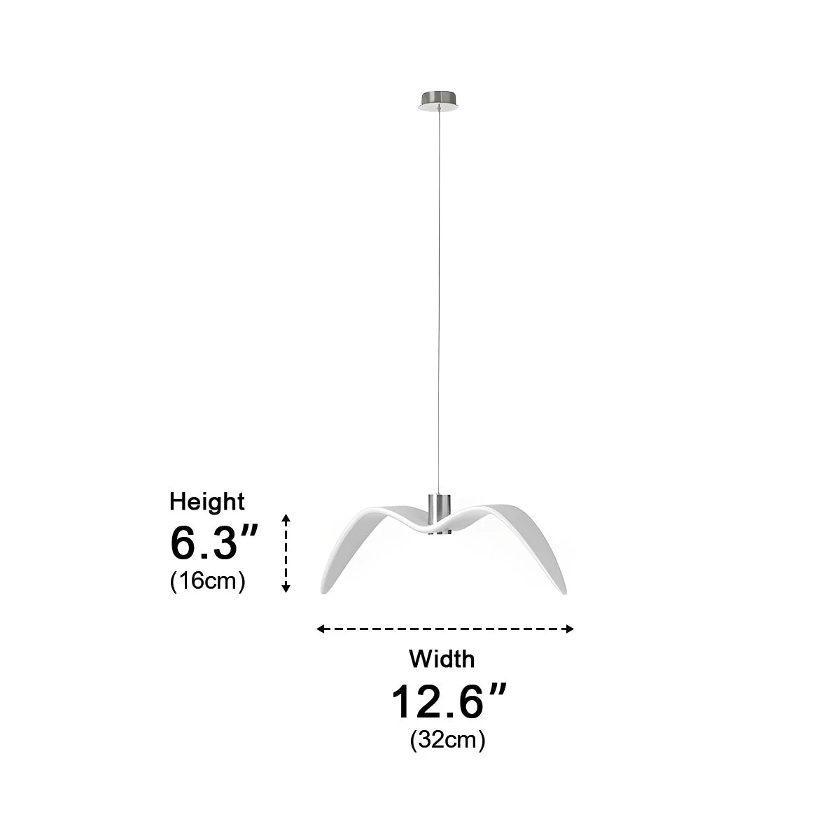 Modern Outdoor Waterproof Seagull Bird LED Ceiling Pendant Lights - Image 12