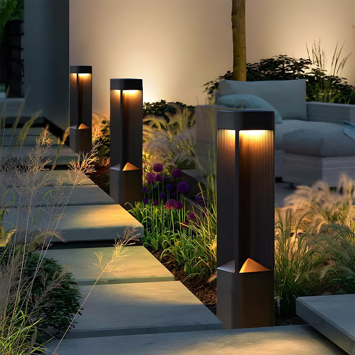 Modern Rectangular LED Outdoor Landscape Lighting - Image 2