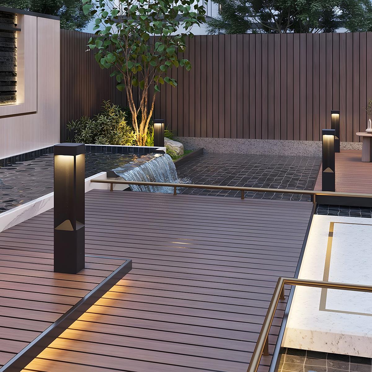 Modern Rectangular LED Outdoor Landscape Lighting - Image 8