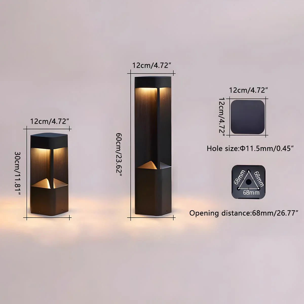 Modern Rectangular LED Outdoor Landscape Lighting - Image 9