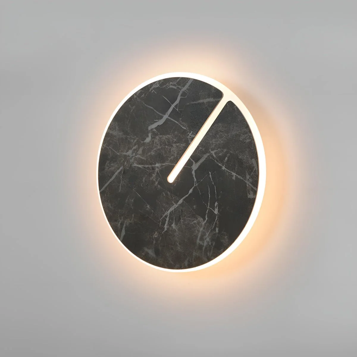 Modern Round Marble Textured Creative LED Indoor Wall Sconce - Image 4