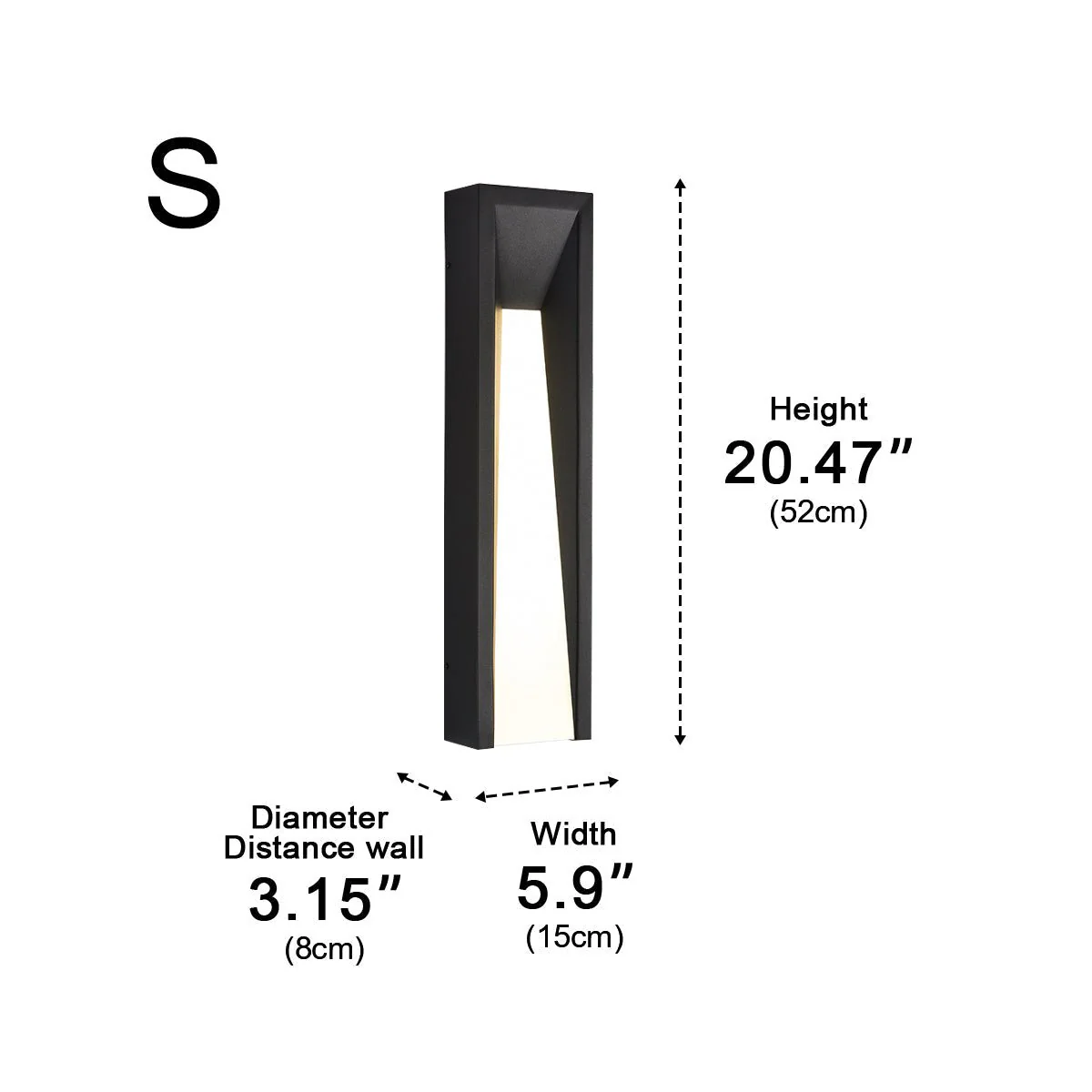 Modern Rusti Long Strip Waterproof Outdoor LED Porch Wall Light - Image 13