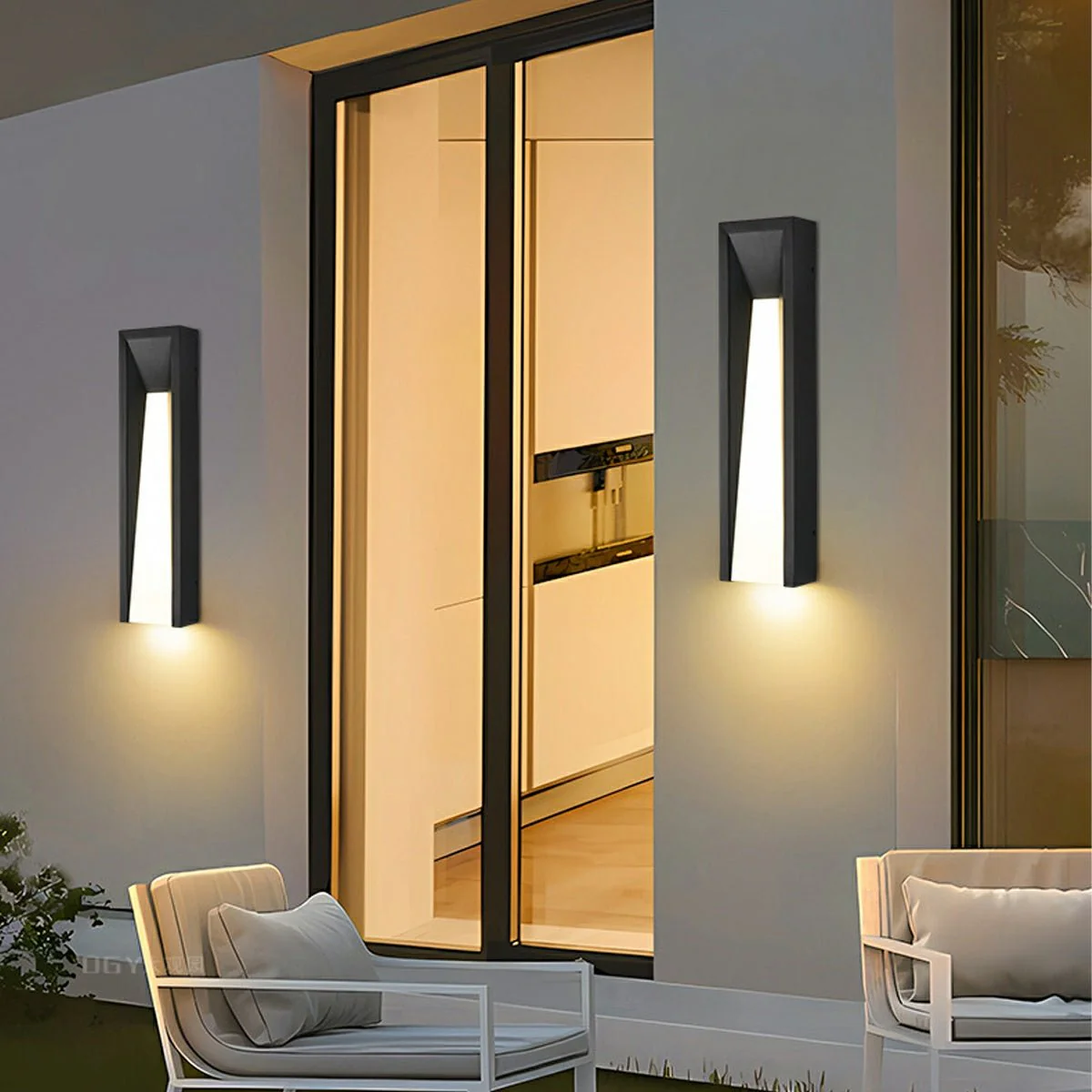 Modern Rusti Long Strip Waterproof Outdoor LED Porch Wall Light - Image 5