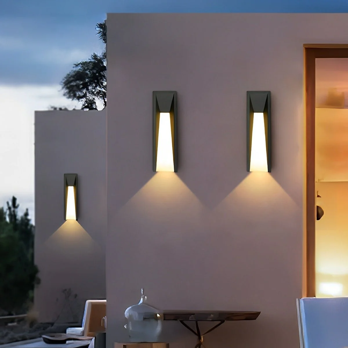 Modern Rusti Long Strip Waterproof Outdoor LED Porch Wall Light - Image 8