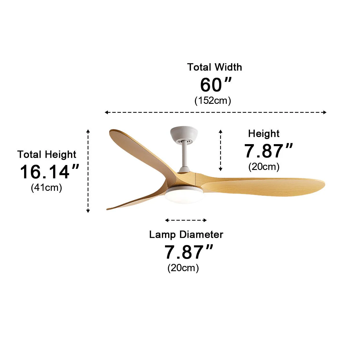 Modern Scandinavian Minimalist DC Motor Reverse Ceiling Fan Light - Image 10