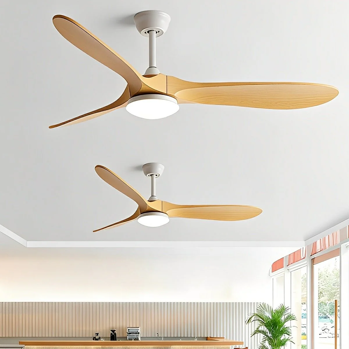 Modern Scandinavian Minimalist DC Motor Reverse Ceiling Fan Light - Image 4