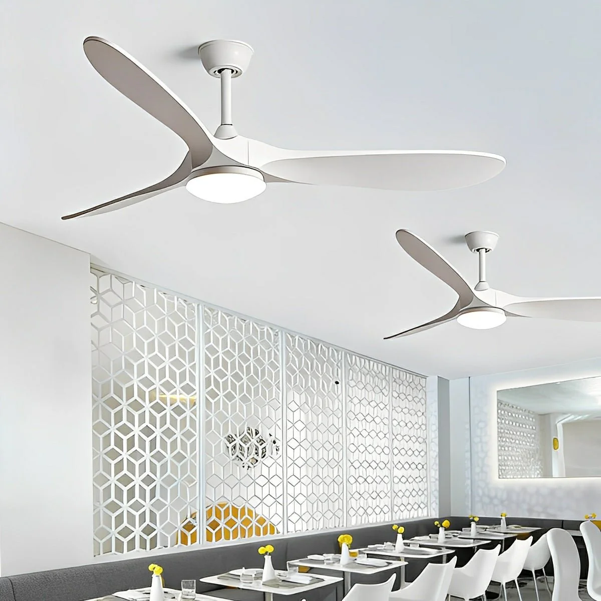 Modern Scandinavian Minimalist DC Motor Reverse Ceiling Fan Light - Image 5