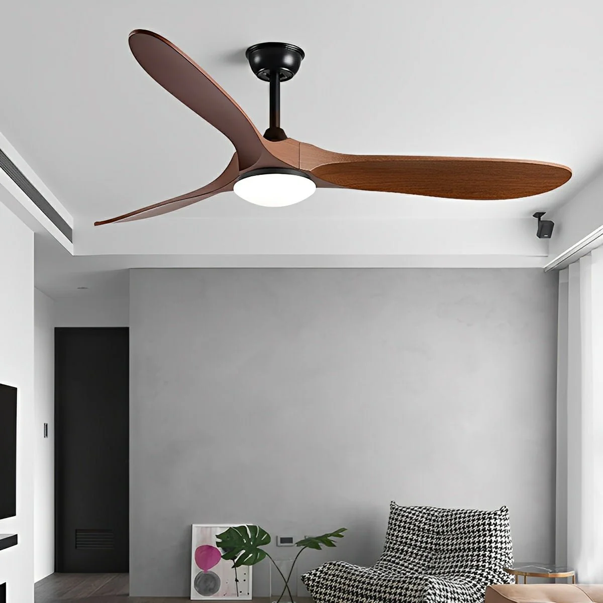 Modern Scandinavian Minimalist DC Motor Reverse Ceiling Fan Light - Image 6