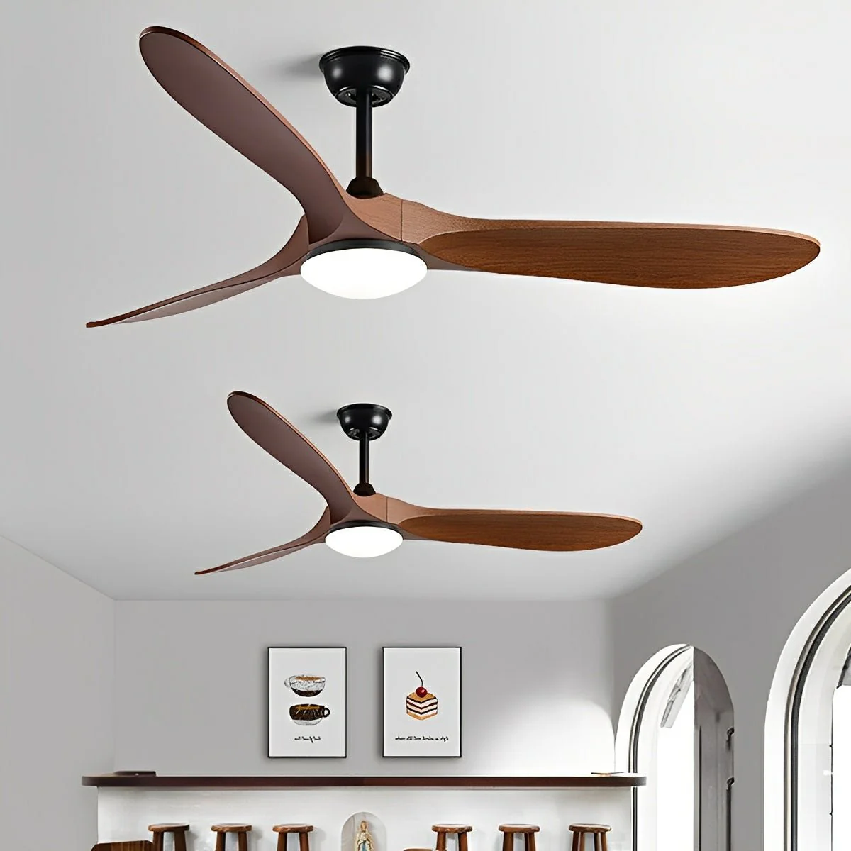 Modern Scandinavian Minimalist DC Motor Reverse Ceiling Fan Light - Image 7