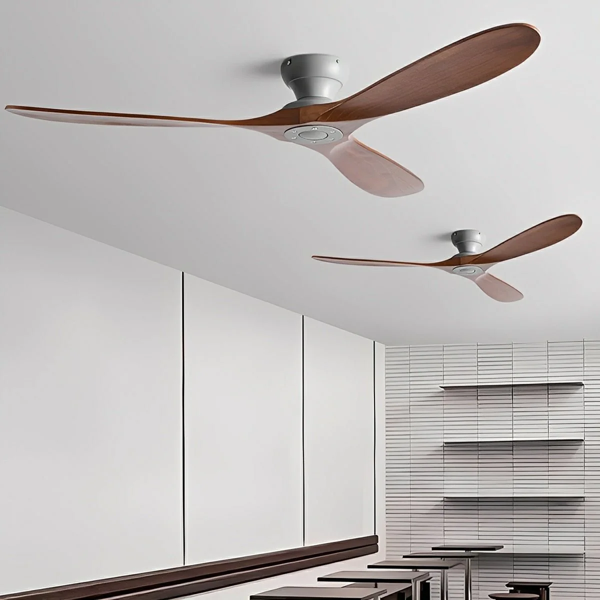Modern Scandinavian Wood DC Motor Reverse Ceiling Fan - Image 4