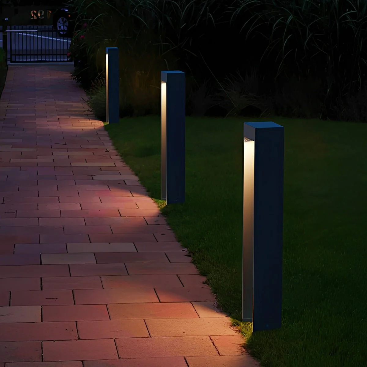 Modern Slim Rectangular LED Outdoor Pathway Lights - Image 2