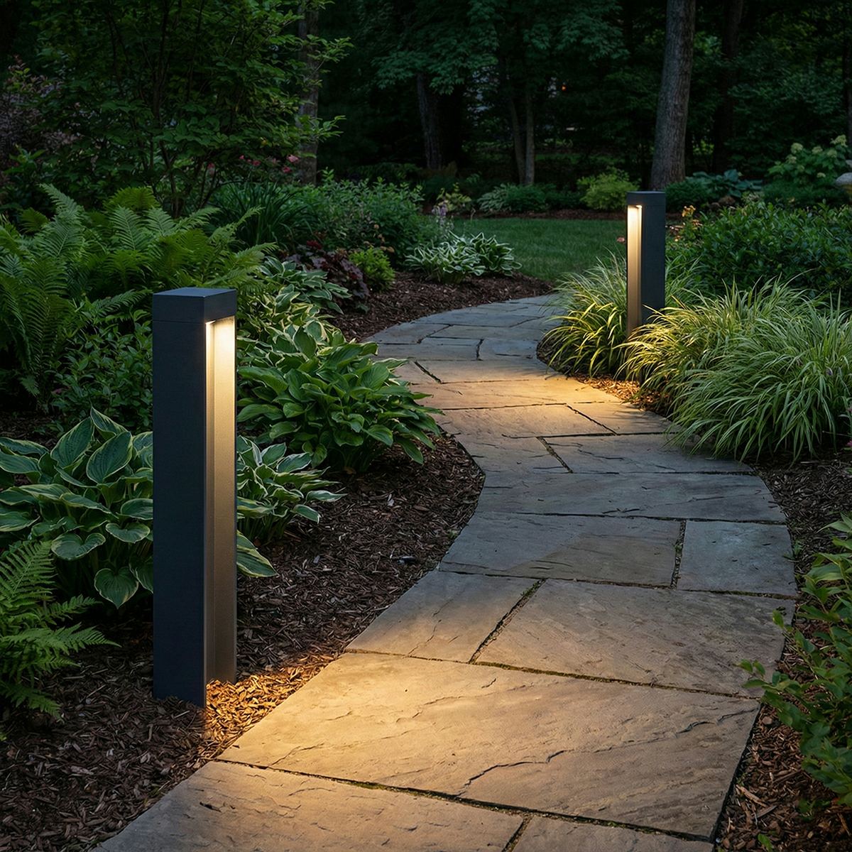 Modern Slim Rectangular LED Outdoor Pathway Lights - Image 5