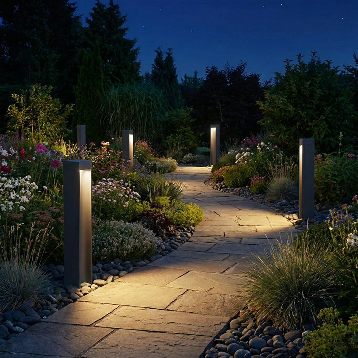 Modern Slim Rectangular LED Outdoor Pathway Lights - Image 6