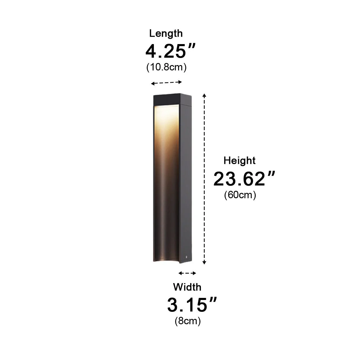 Modern Slim Rectangular LED Outdoor Pathway Lights - Image 8