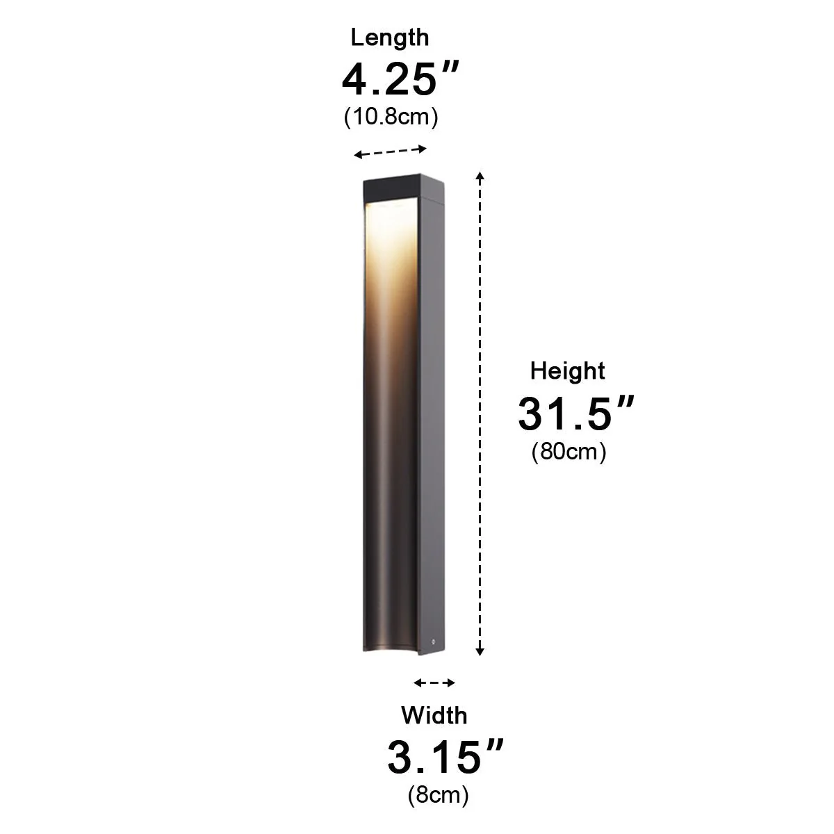 Modern Slim Rectangular LED Outdoor Pathway Lights - Image 9