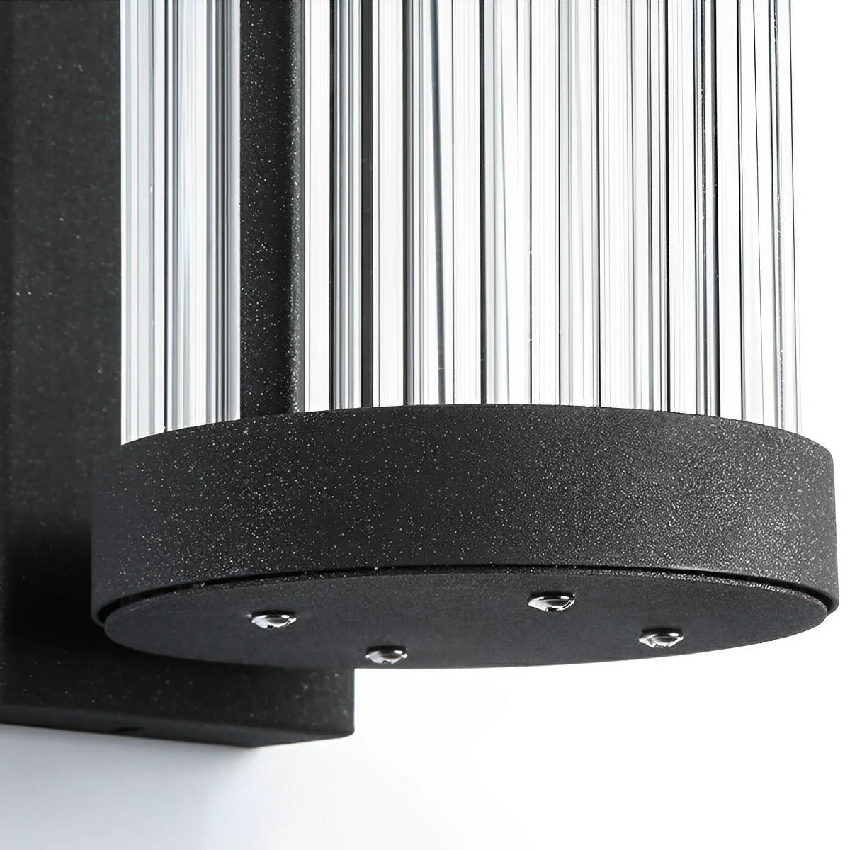 Modern Waterproof Cylinder Striped Glass Outdoor LED Porch Wall Lights - Image 14