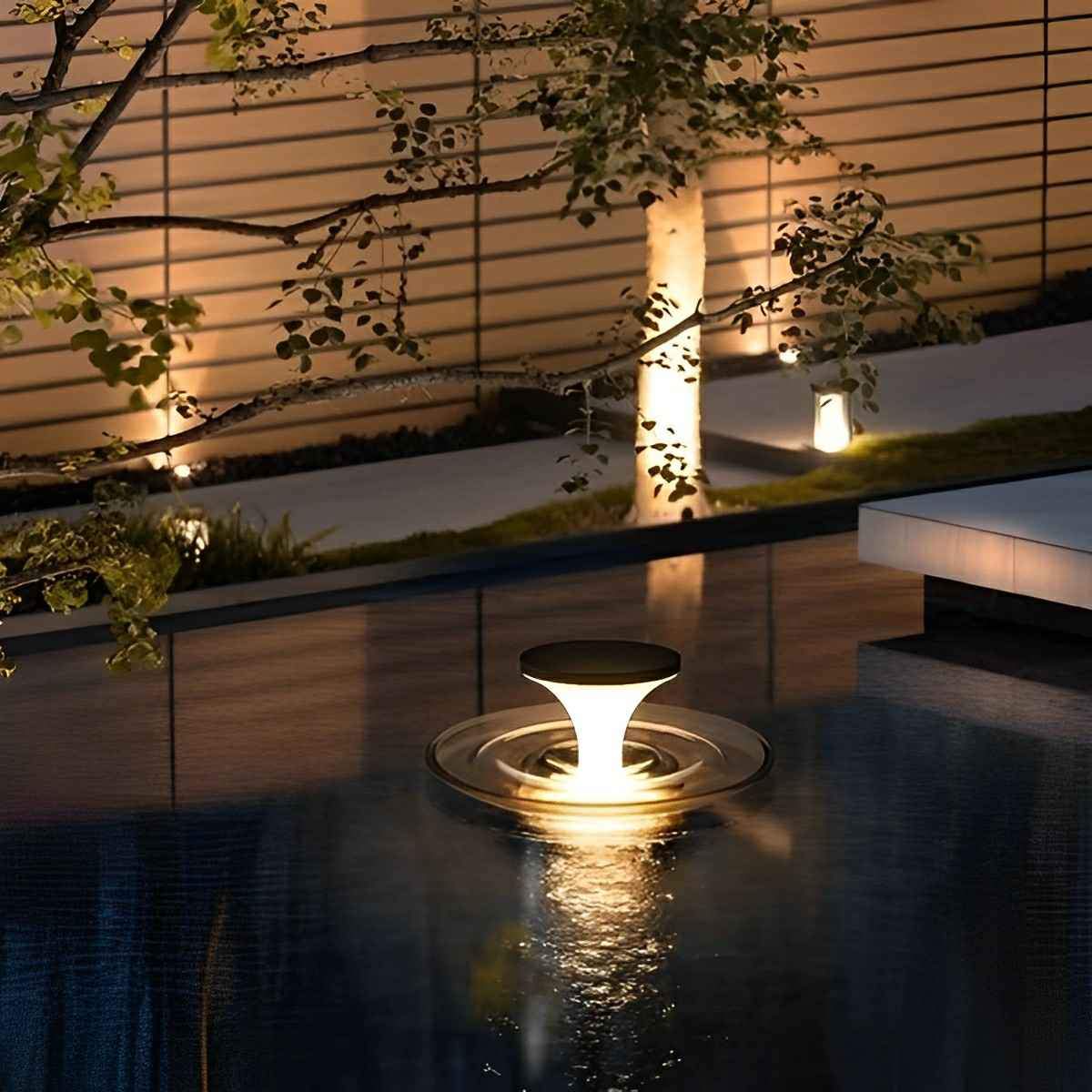 Modern Waterproof Water Fountain LED Outdoor Post Lights - Image 4