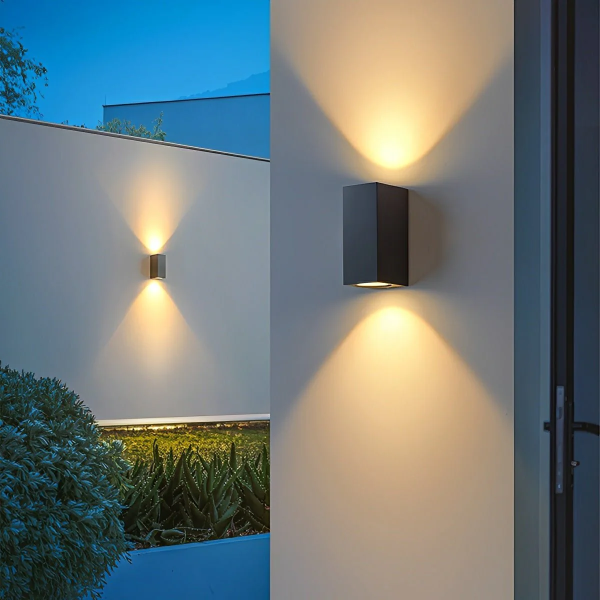 Modern Square Outdoor Waterproof Wall Washer Double Light - Image 4