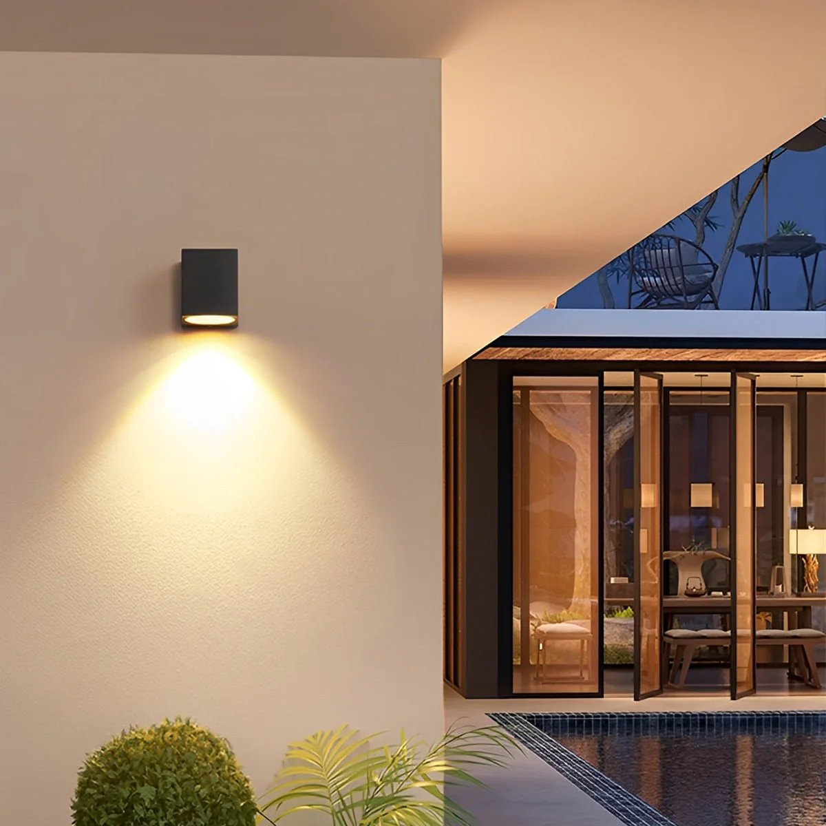 Modern Square Outdoor Waterproof Wall Washer Double Light - Image 5