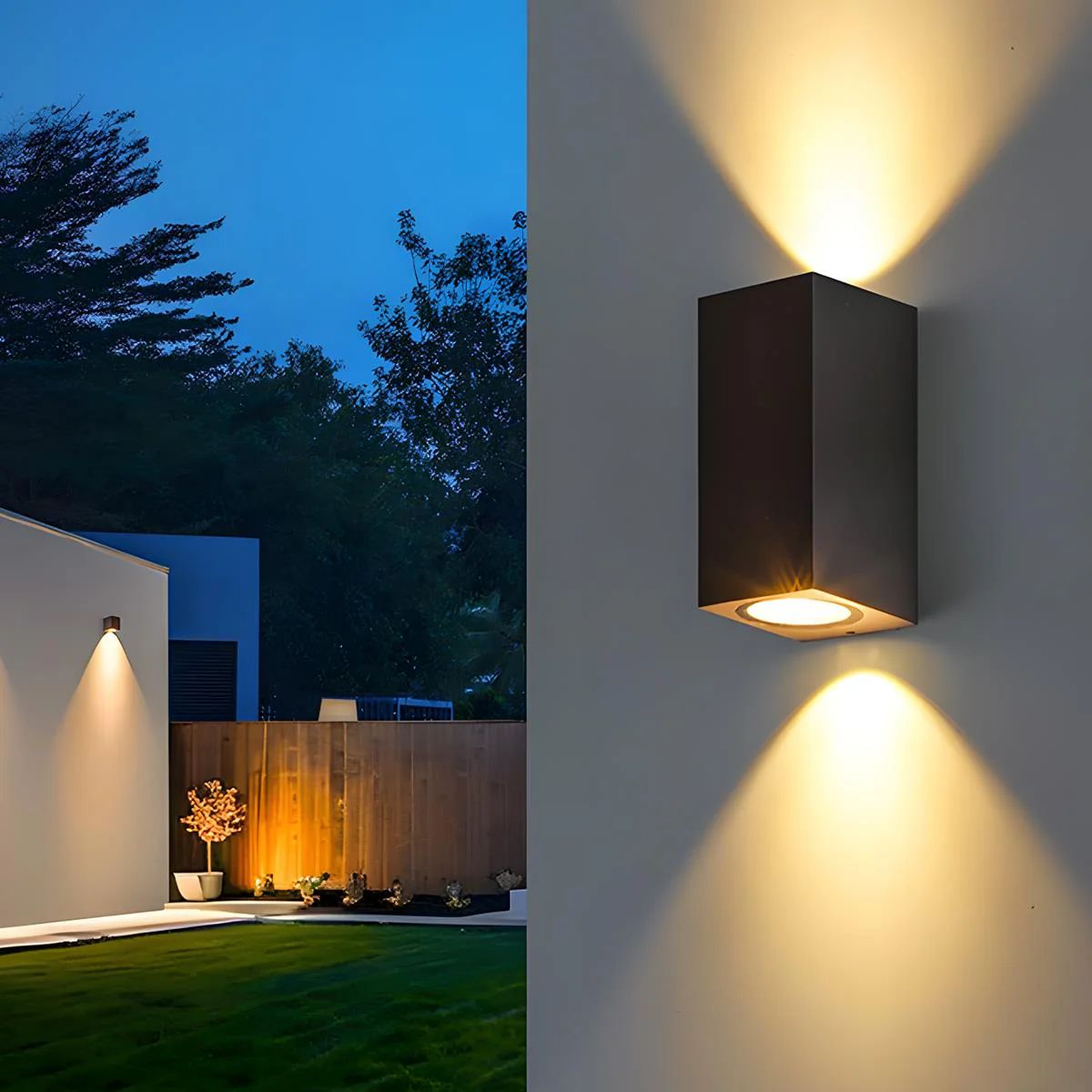 Modern Square Outdoor Waterproof Wall Washer Double Light - Image 6