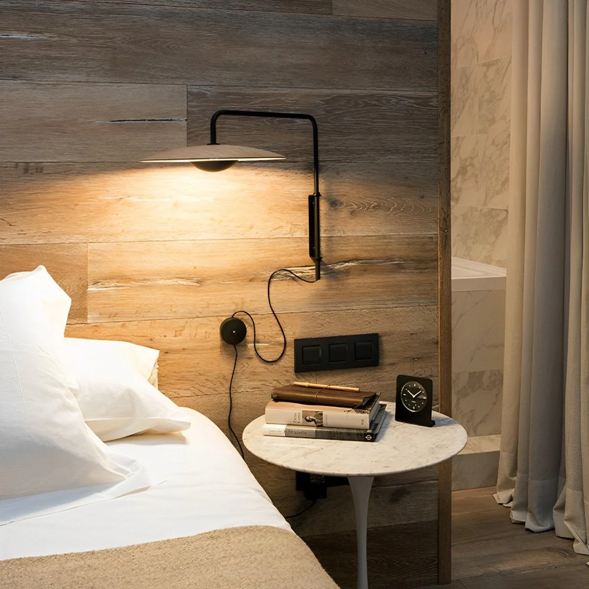 Modern Swing Arm Umbrella Wall Sconces Lamp - Image 4