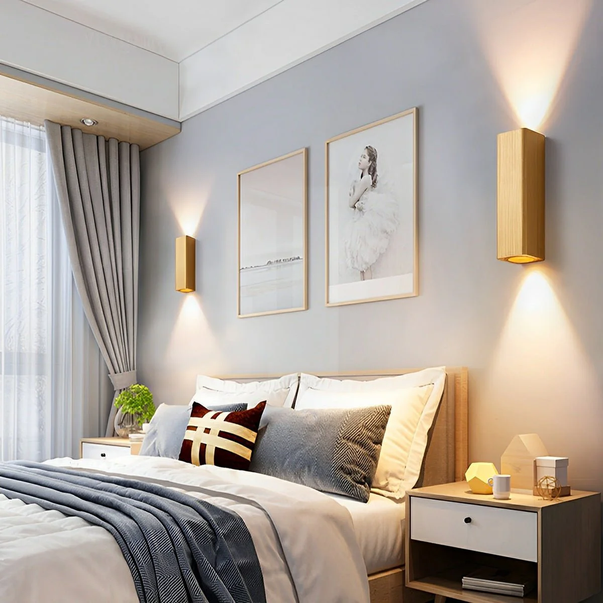 Modern Up&Down COB Long Strip Indoor Wall Sconces - Image 4