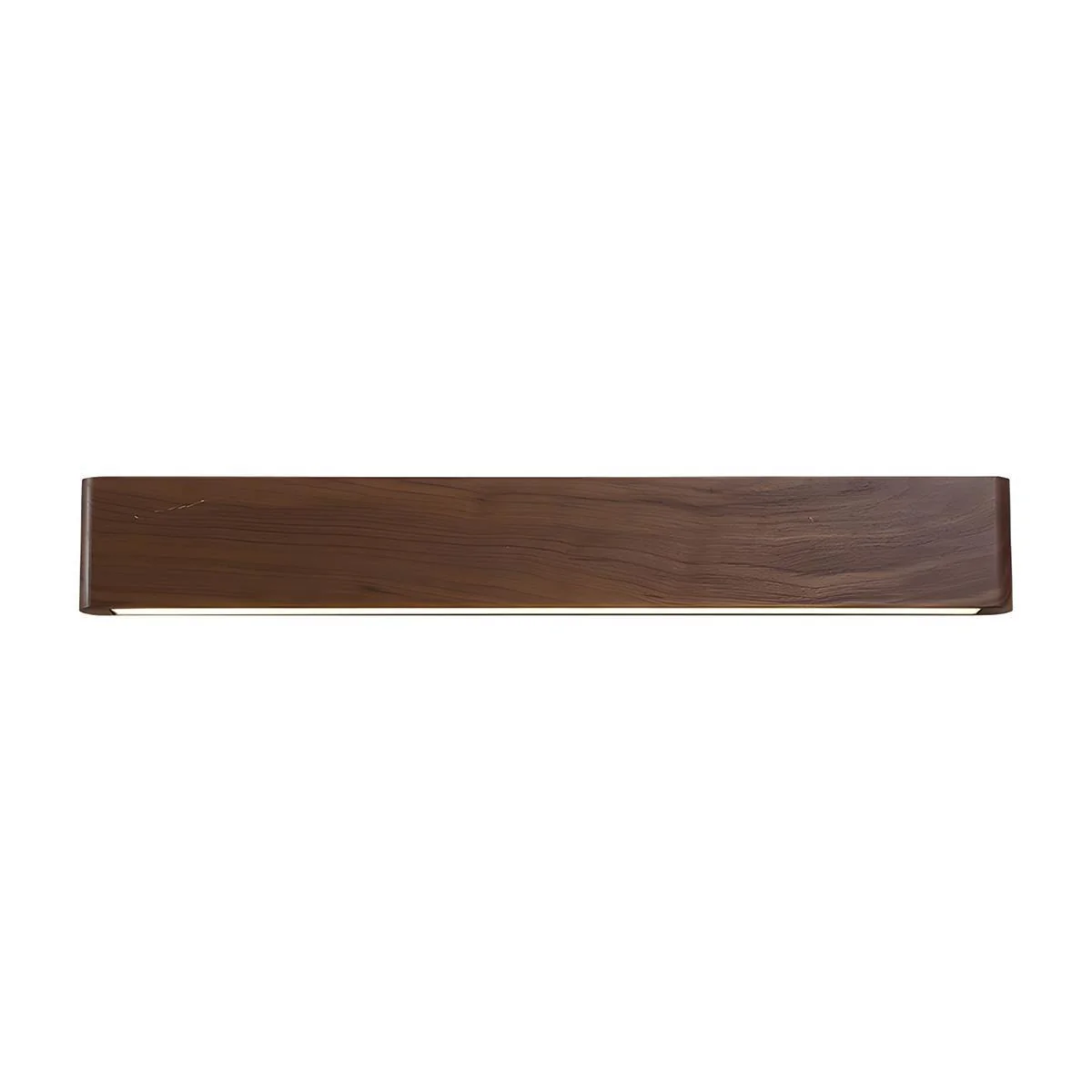 Modern Walnut Solid Wood Rectangular LED Indoor Wall Sconce - Image 10