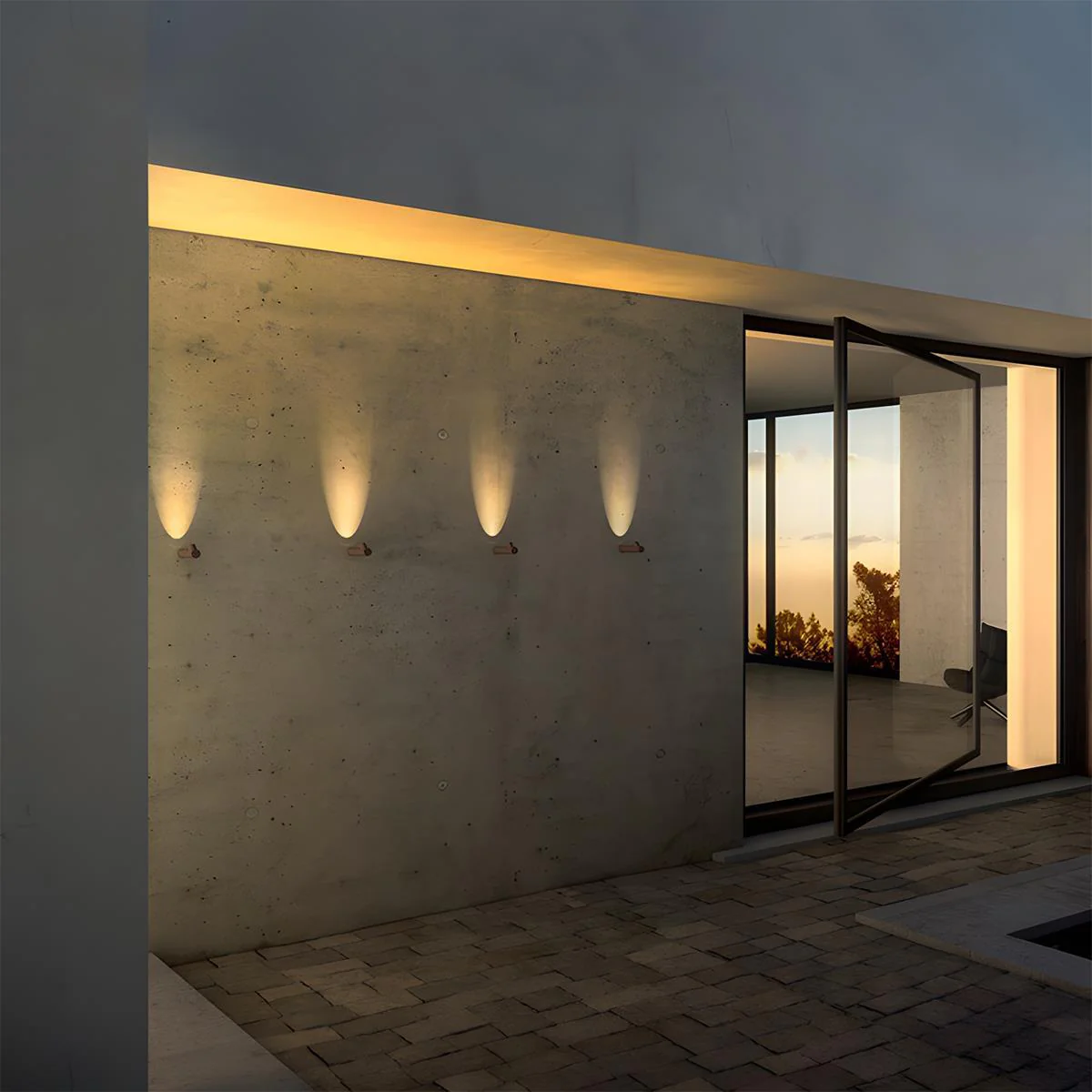 Modern Waterproof Bamboo Shape Outdoor Porch LED Exterior Wall Lights - Image 3