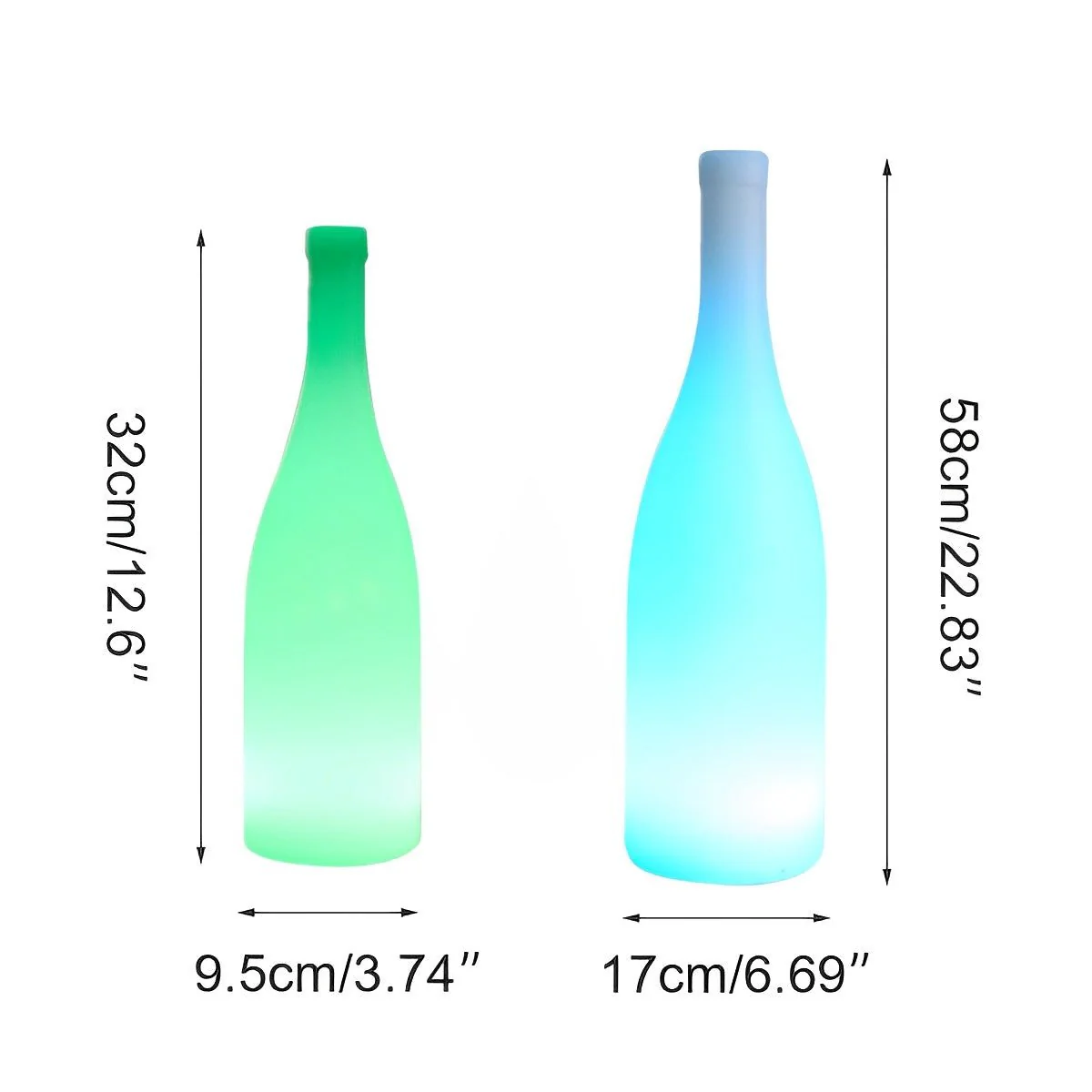 Modern Waterproof Beer Bottle RGB LED Table Lamp - Image 9