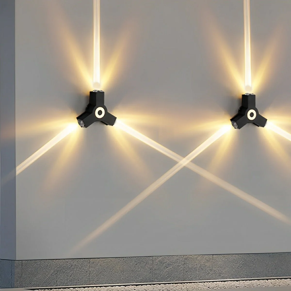 Modern Waterproof Black Outdoor LED Wall Lights Spotlights - Image 10
