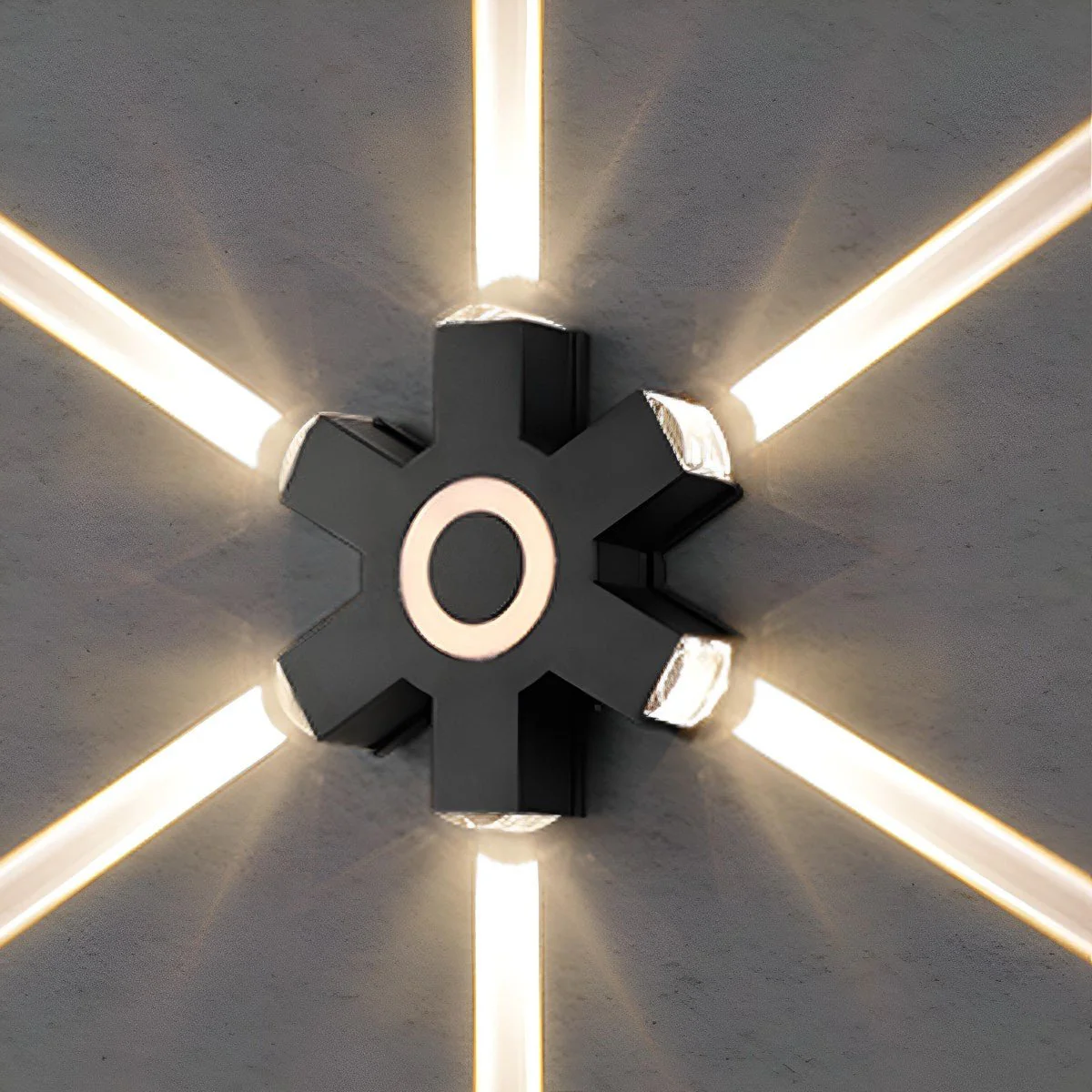 Modern Waterproof Black Outdoor LED Wall Lights Spotlights - Image 26