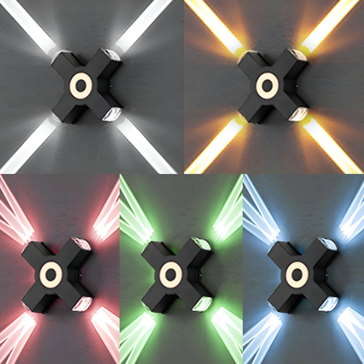 Modern Waterproof Black Outdoor LED Wall Lights Spotlights - Image 30