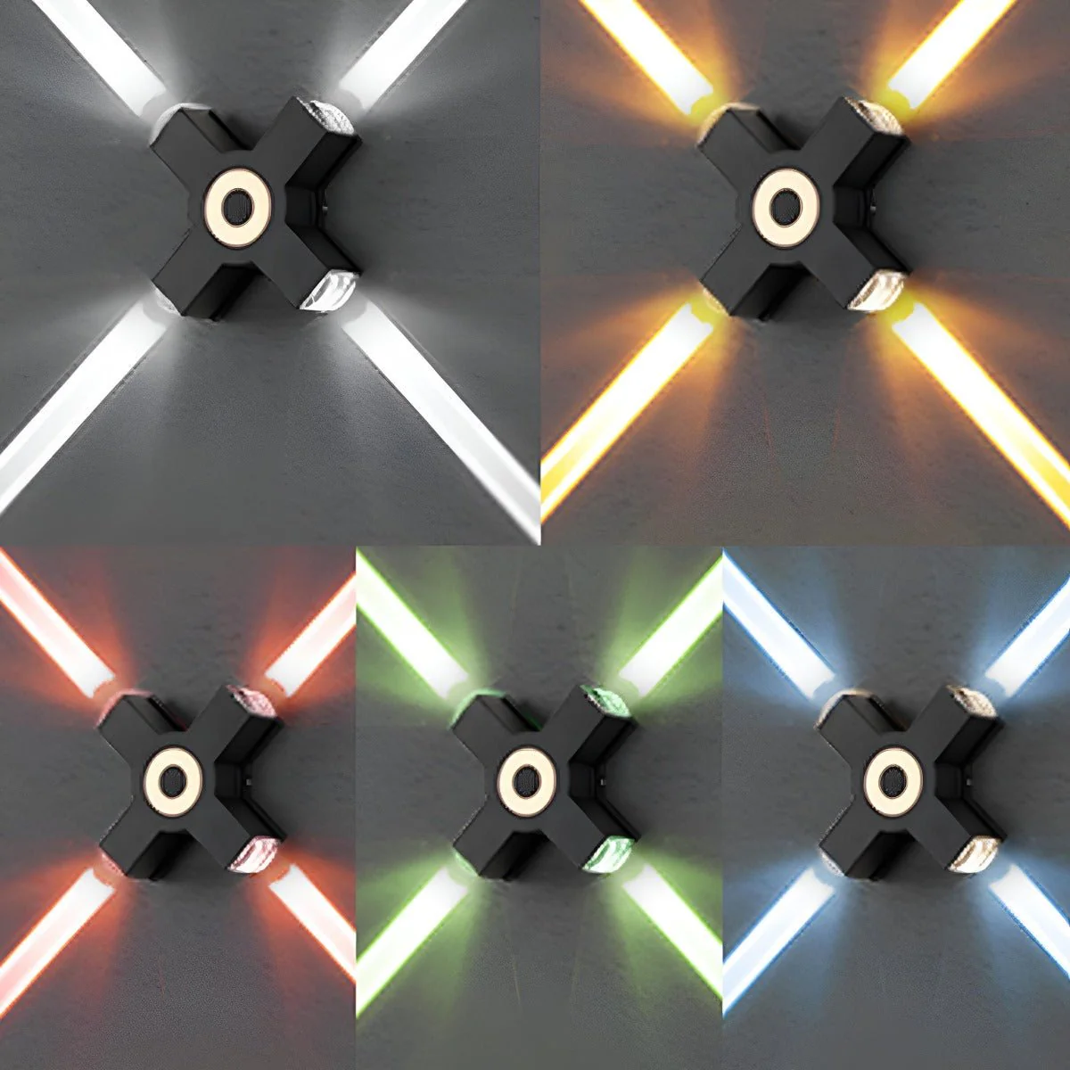 Modern Waterproof Black Outdoor LED Wall Lights Spotlights - Image 31